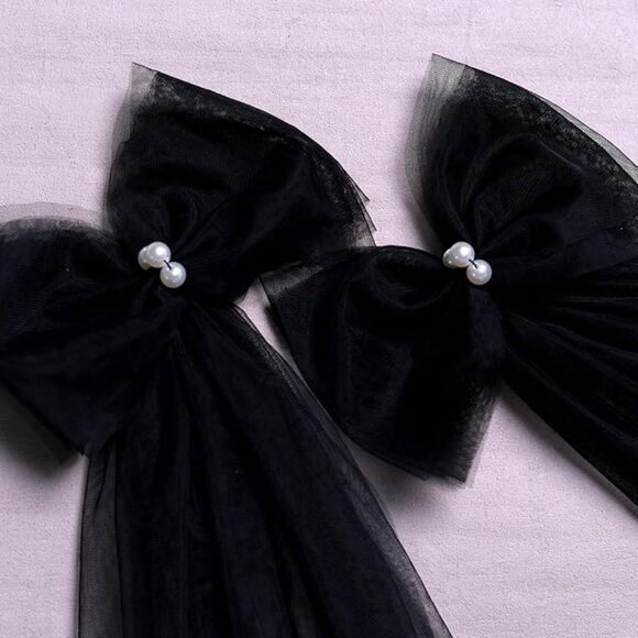 Bow Tulle Double Shoulder Shawl